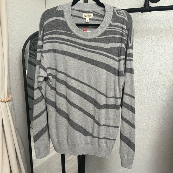 Open Edit Gray Long Sleeve NWT - Picture 1 of 5